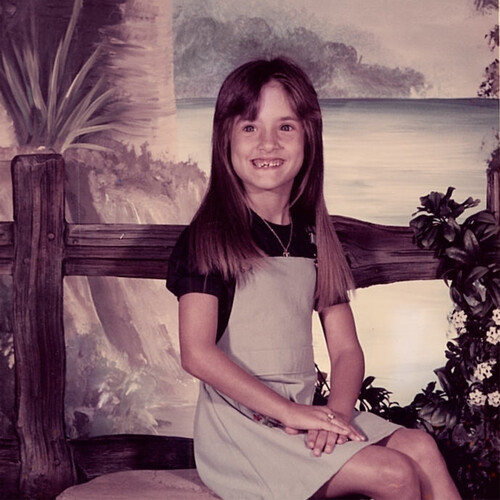 Christy Stites as a kid